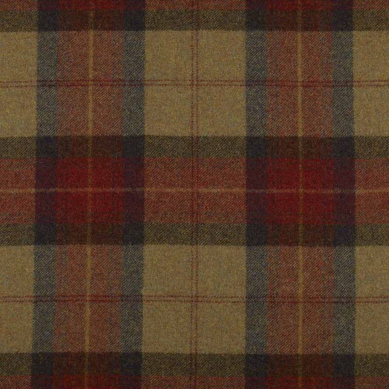 Skye Claret Fabric by Abraham Moon