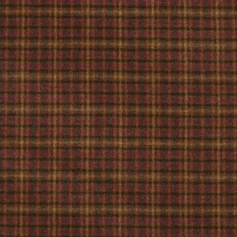 Loch Burnt Orange Fabric by Abraham Moon