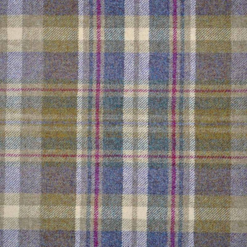 Glen Coe Heather Olive Fabric by Abraham Moon