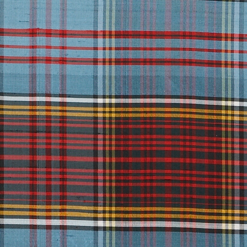 Tartan Silk Dark Anderson Fabric by James Hare