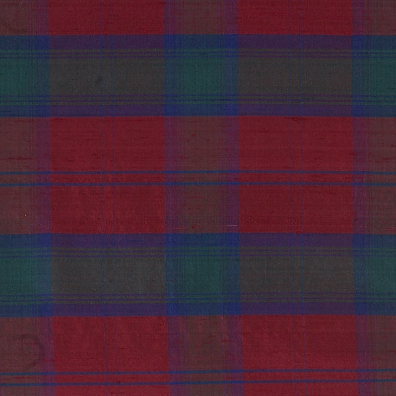 Tartan Silk Lindsay Fabric by James Hare