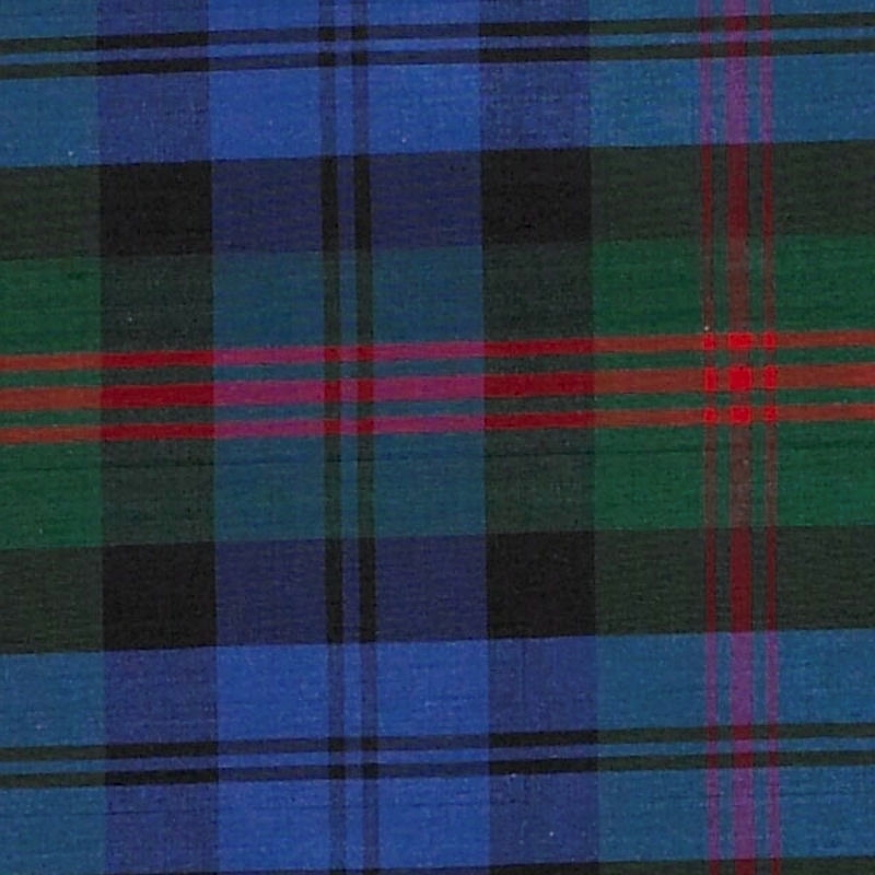 Tartan Silk Old Baird Fabric by James Hare