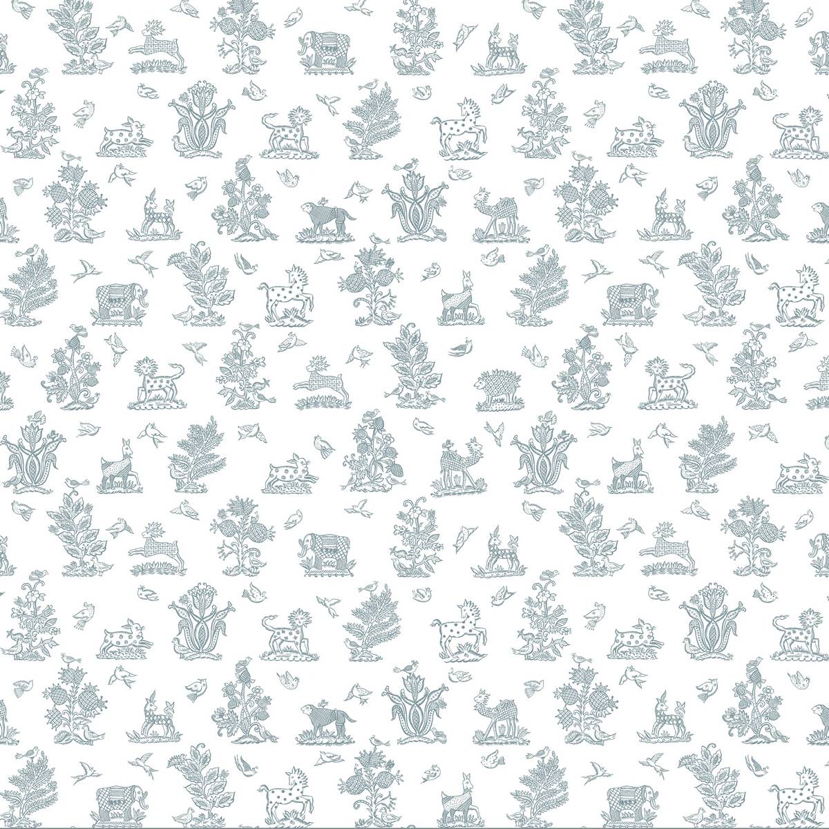 Beasties Dove Grey Fabric by Blendworth