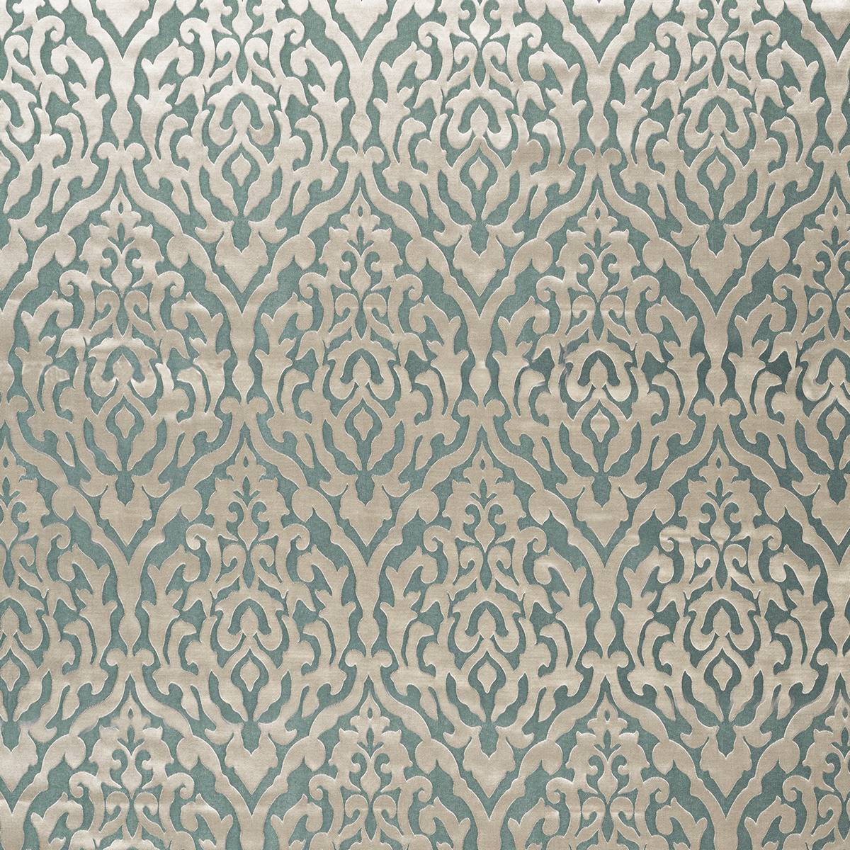 Dahlia Seafoam Fabric by Ashley Wilde