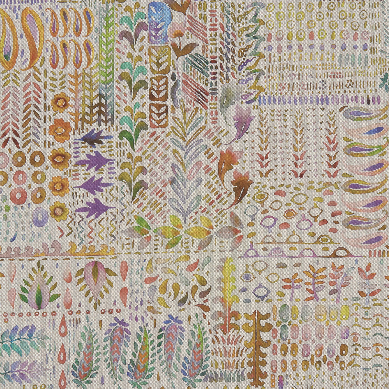 In The Garden Linen Fabric by Studio G