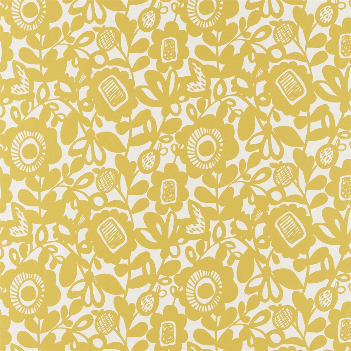 Kukkia Sunshine Fabric by Scion