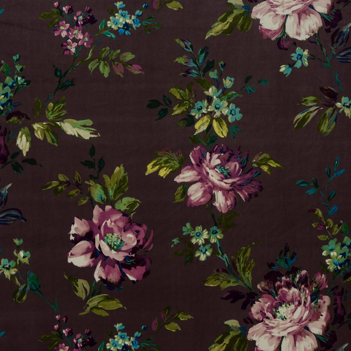 Alexandria Plum Fabric by Fryetts