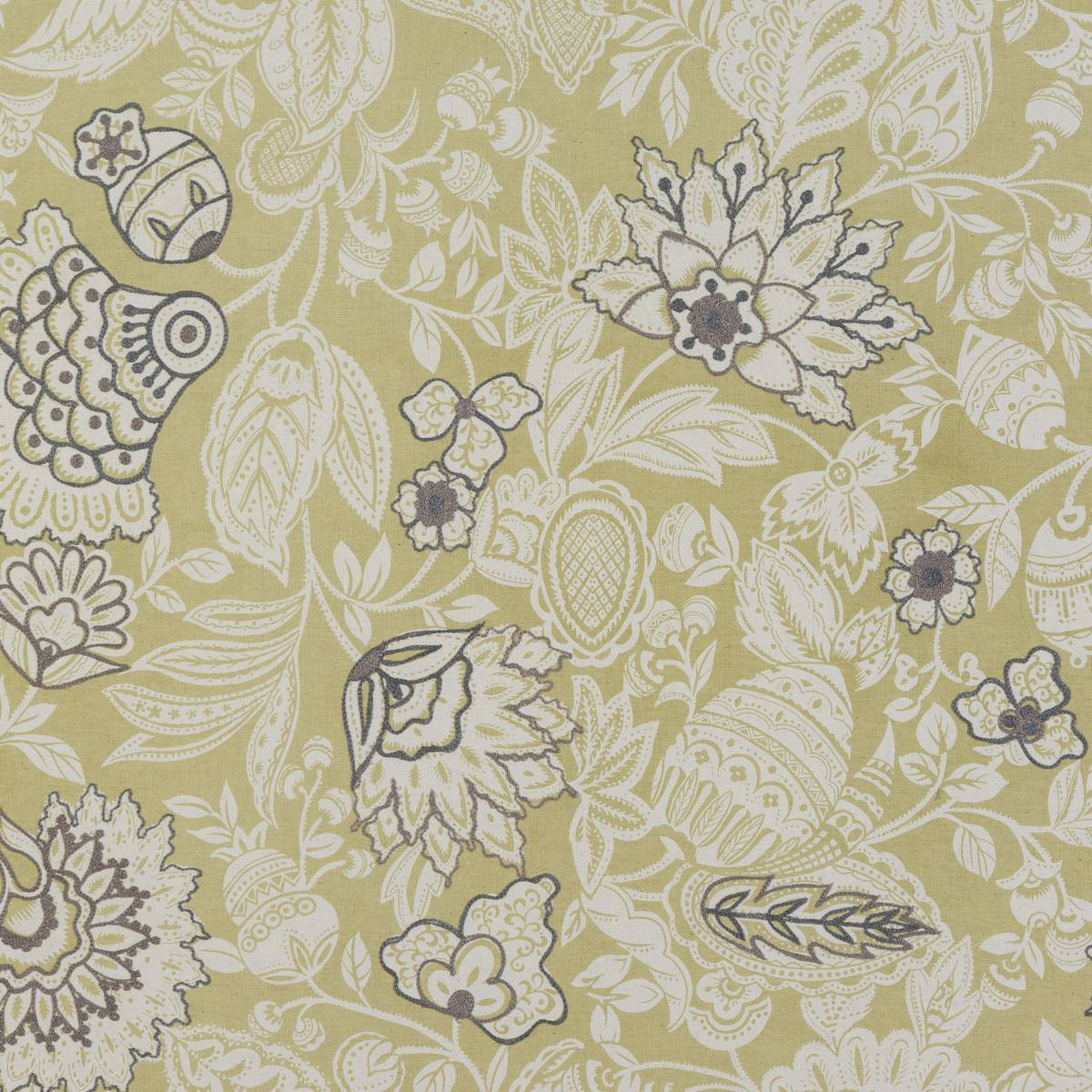 Beatrix Ochre Fabric by Fryetts