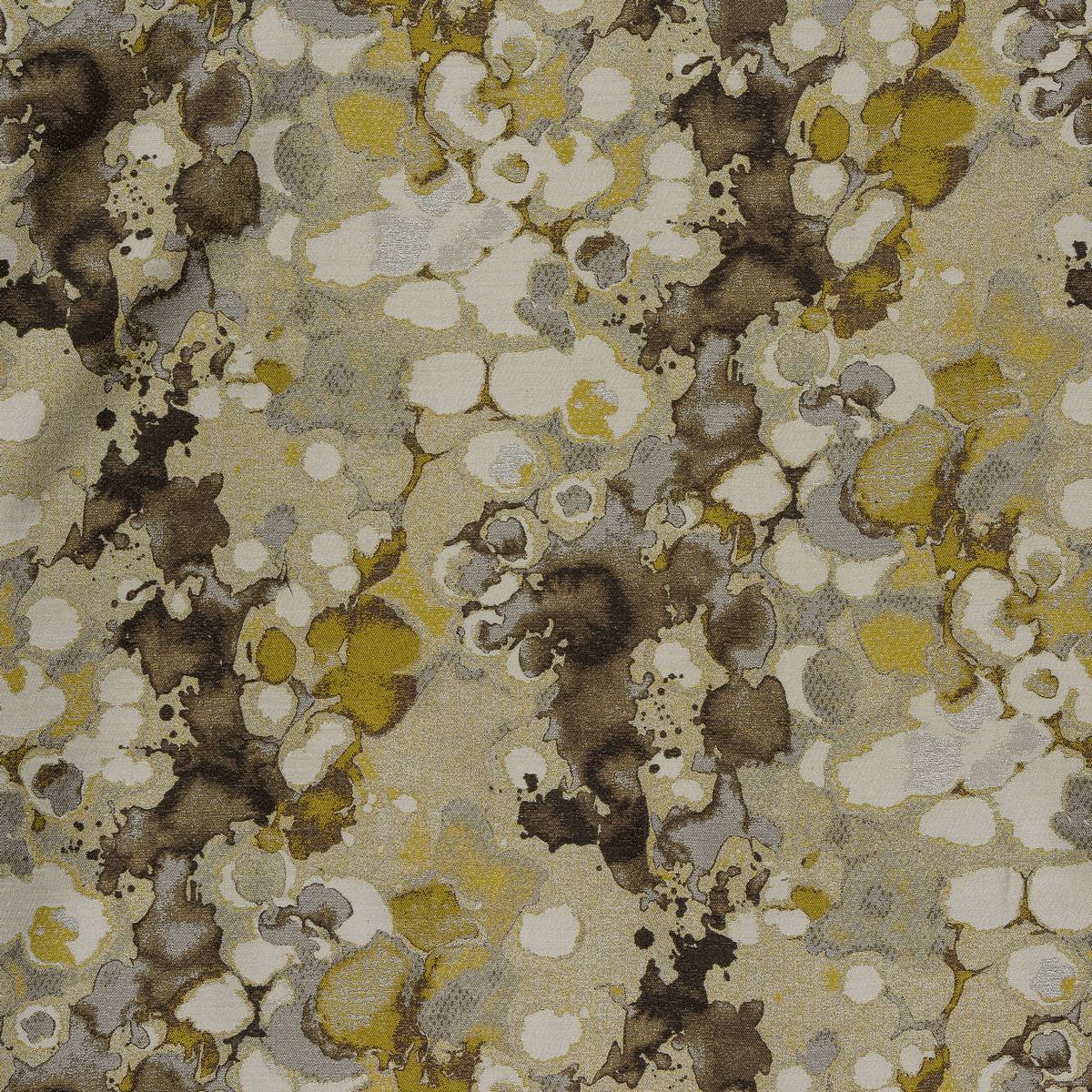 Laverne Ochre Fabric by Fryetts