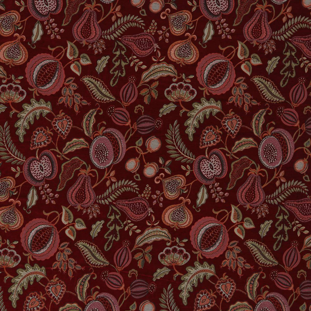 Summer Fruits Ruby Fabric by iLiv
