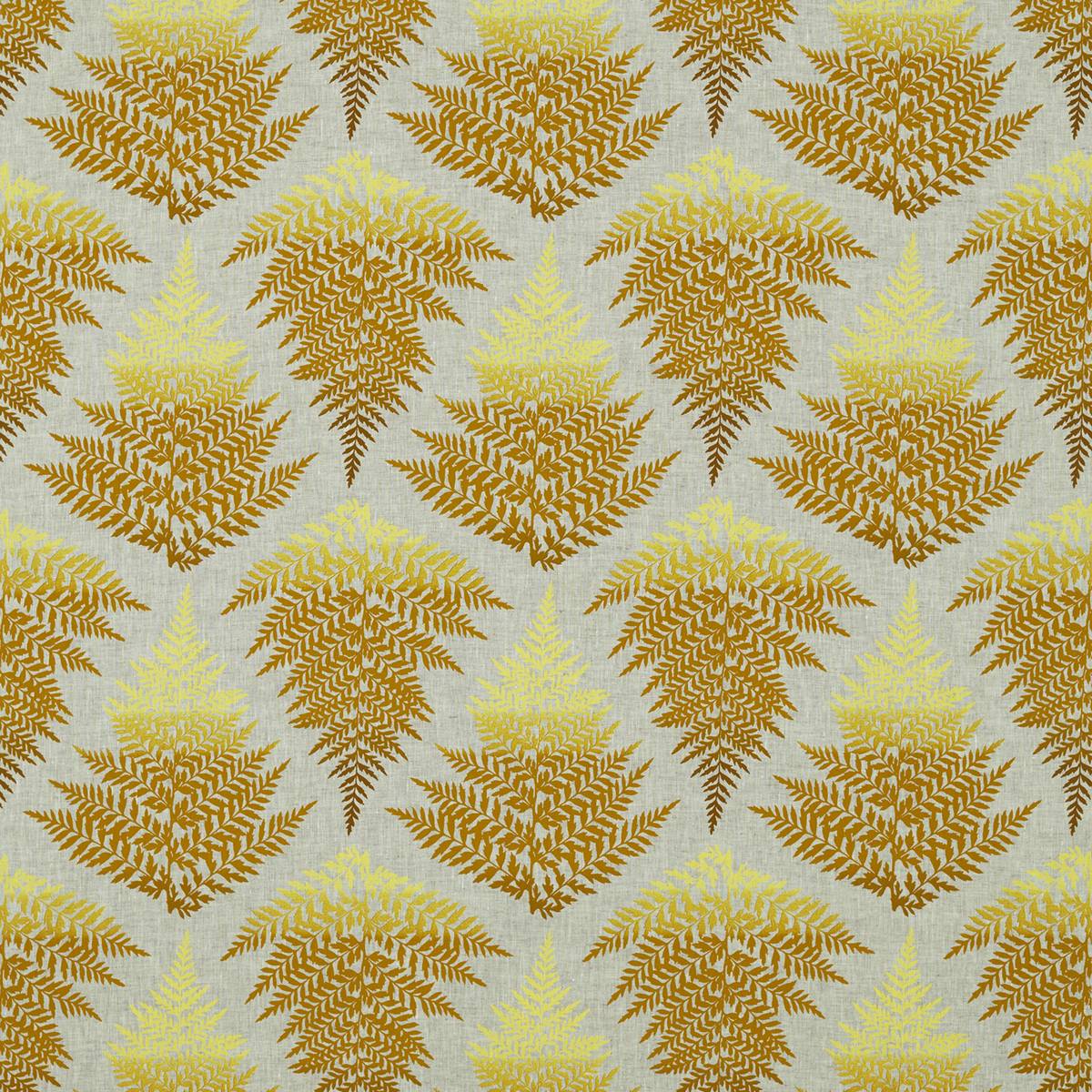 Filix Cadmium/Ochre Fabric by Harlequin