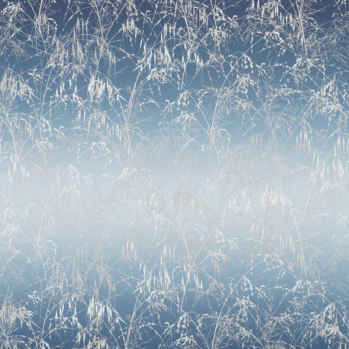Meadow Grass Denim/Indigo Fabric by Harlequin