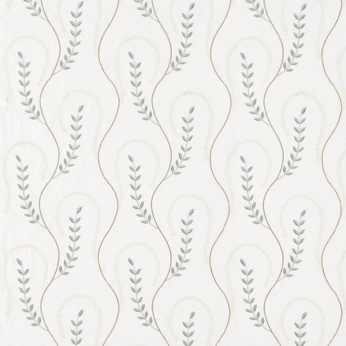 Chamomile Trail Teal/Green Fabric by Sanderson