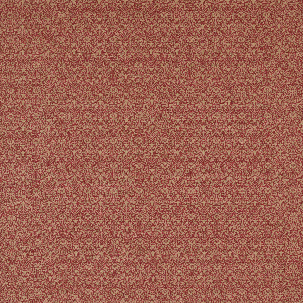 Bellflowers Weave Russet Fabric by William Morris & Co.