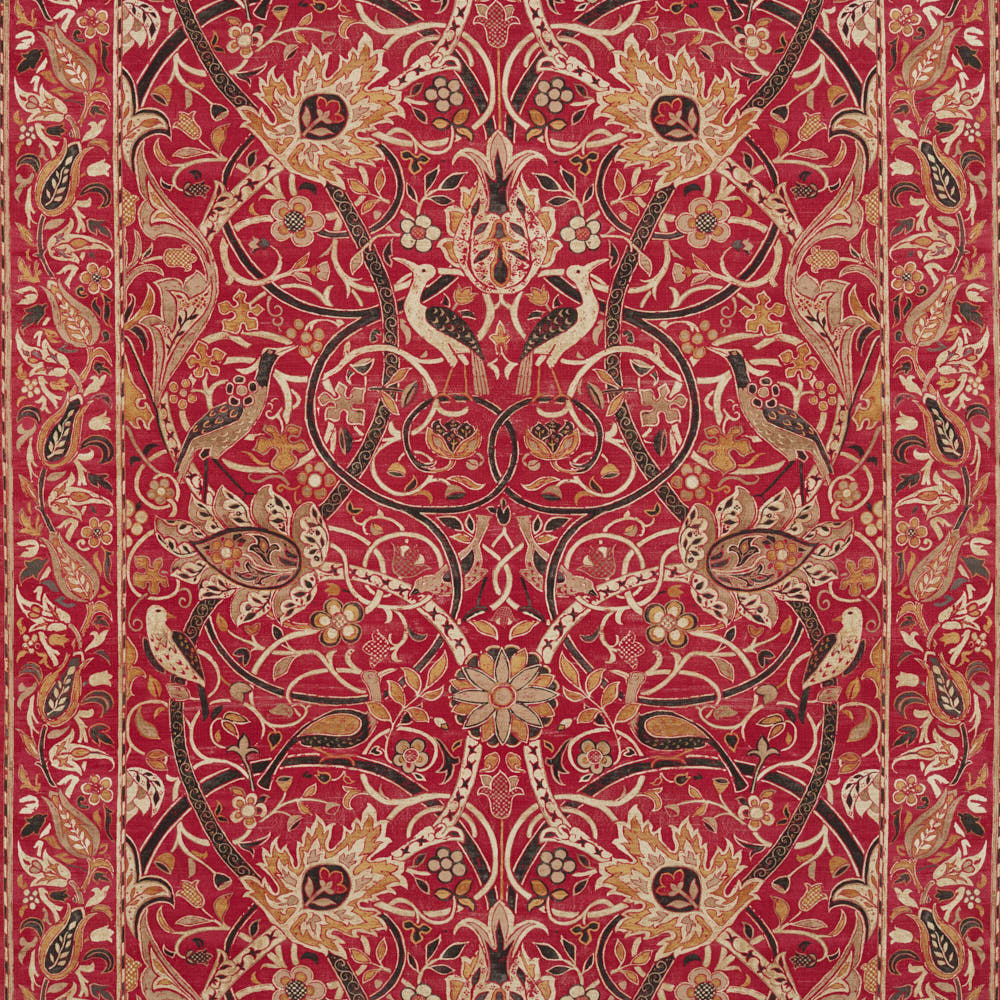 Bullerswood Paprika/Gold Fabric by William Morris & Co.