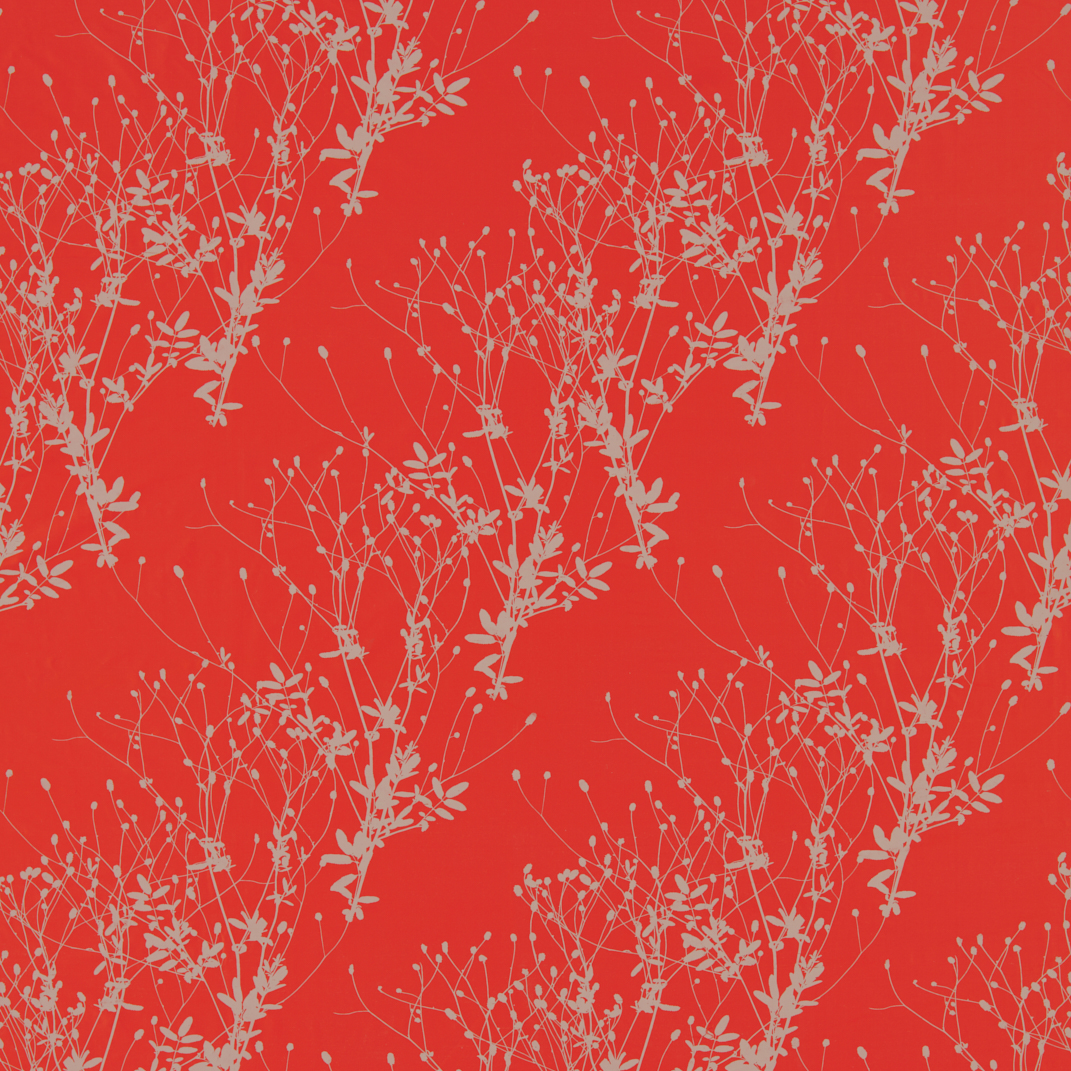 Burnet Vermillion / Pebble Fabric by Harlequin