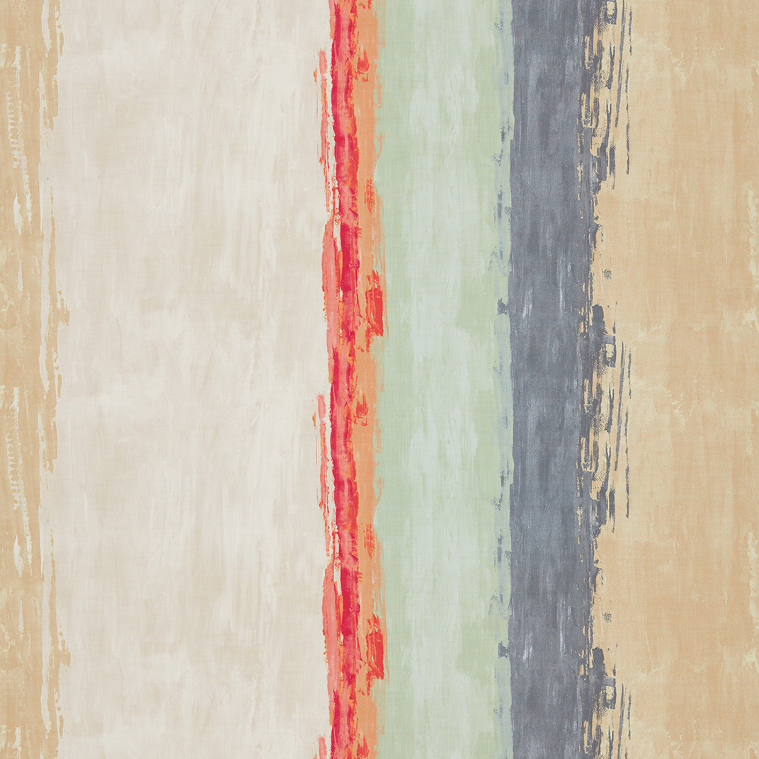 Setola Seaglass/Coral/Slate Fabric by Harlequin
