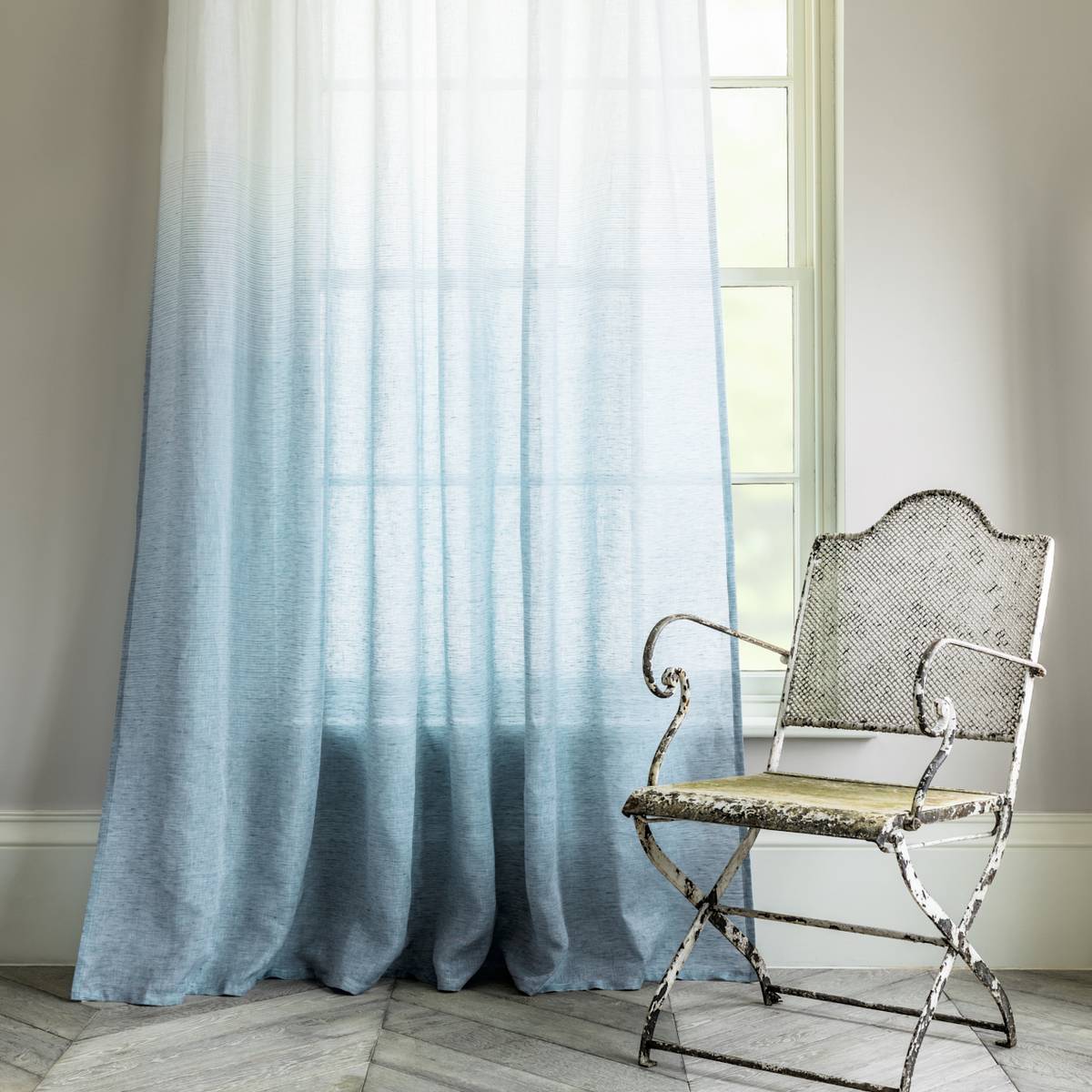 Harper Blue Clay Fabric by Sanderson