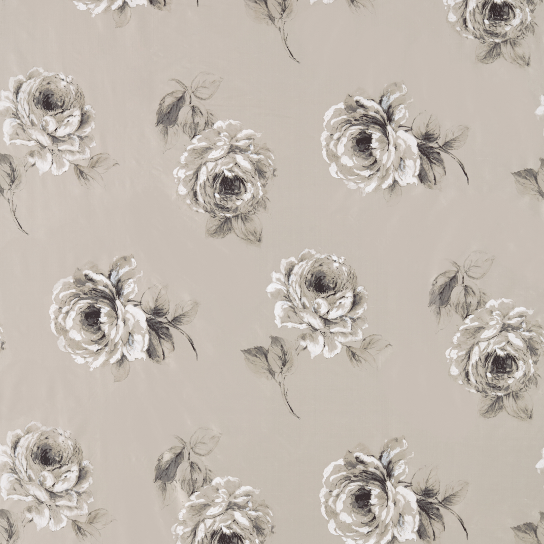 Rosa Charcoal Fabric by Sanderson