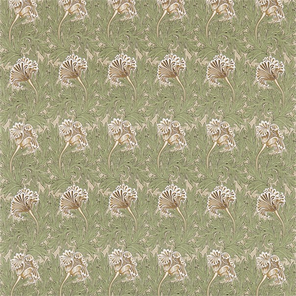 Tulip Artichoke/Gold Fabric by William Morris & Co.