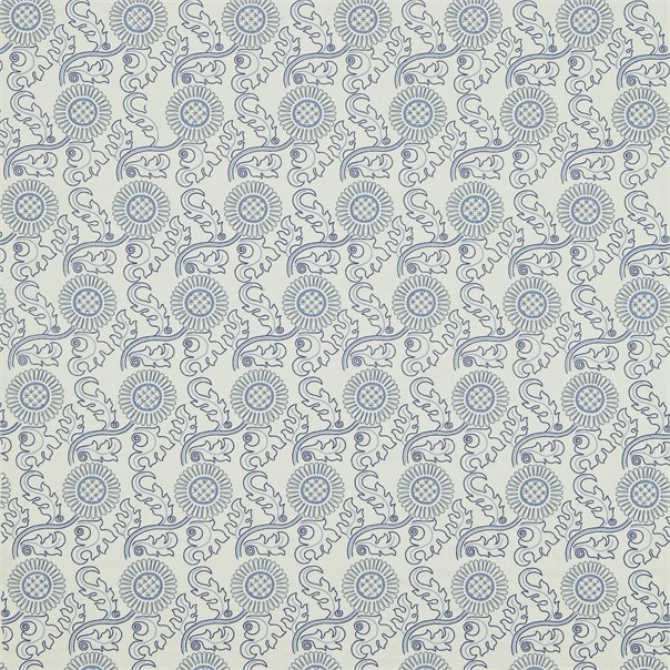 Janes Daisy Indigo/Woad Fabric by William Morris & Co.