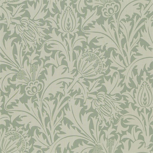 Thistle Slate/Gold Fabric by William Morris & Co.