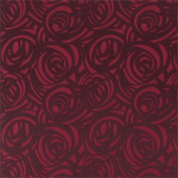 Vortex Plum and Burgundy Fabric by Harlequin