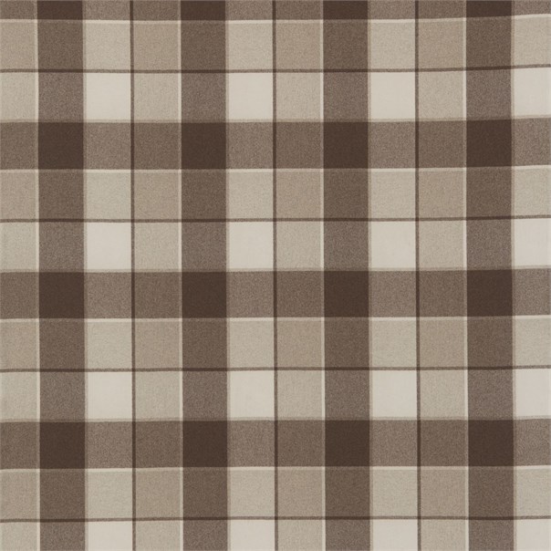 Remi Check Neutral and Grey Fabric by Harlequin