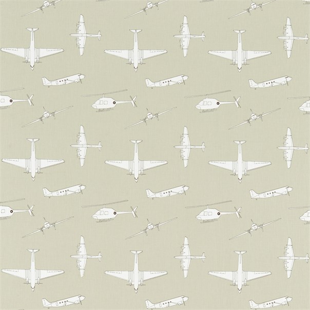 Chocks Away Stone Fabric by Harlequin