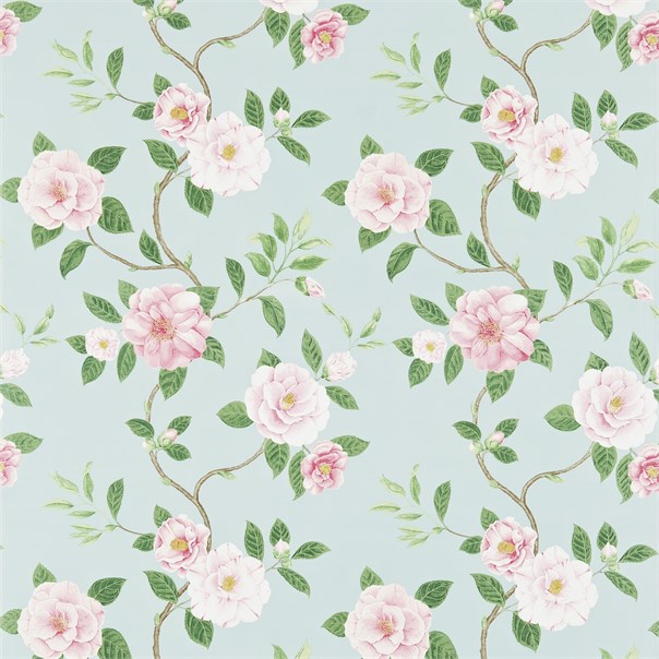 Christabel Pink/Sky Fabric by Sanderson