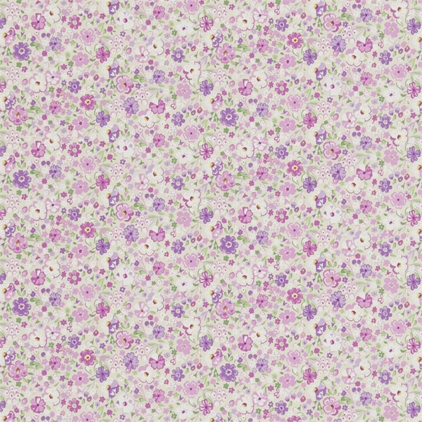 Posy Floral Lavender Fabric by Sanderson