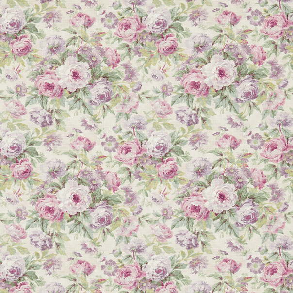 Amelia Rose Pink/Mauve Fabric by Sanderson - Britannia Rose