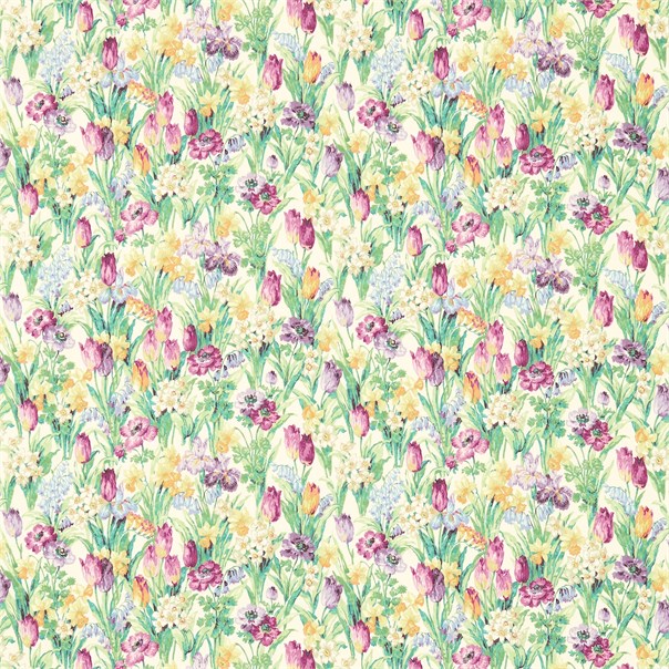 Salad Days Celadon Magenta Fabric by Sanderson