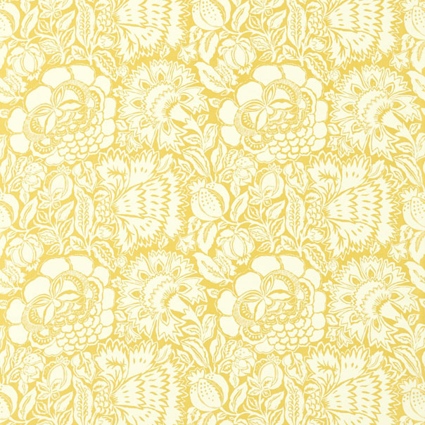 Poppy Damask Linden/IVORY Fabric by Sanderson