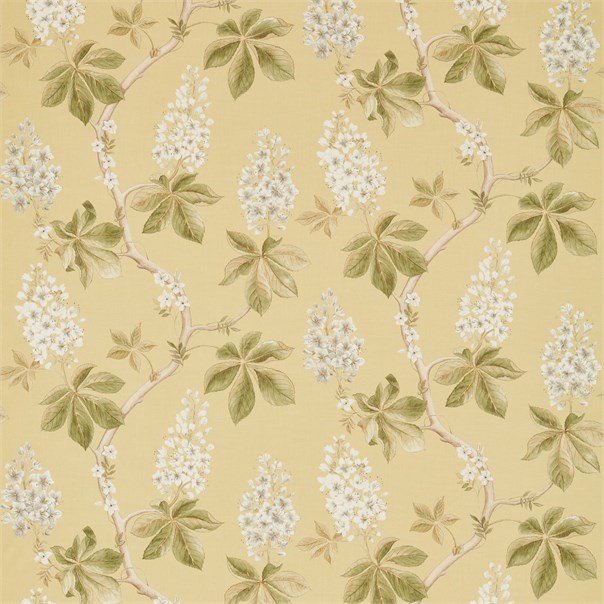 Chestnut Tree Lemon/Lettuce Fabric by Sanderson