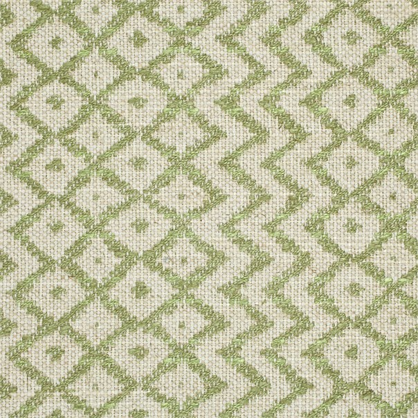 Cheslyn Olive/Cream Fabric by Sanderson