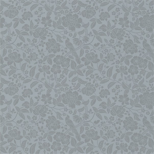 Pyramus Pewter Fabric by Sanderson