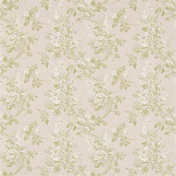 Sorilla Damask Apple/Linen Fabric by Sanderson