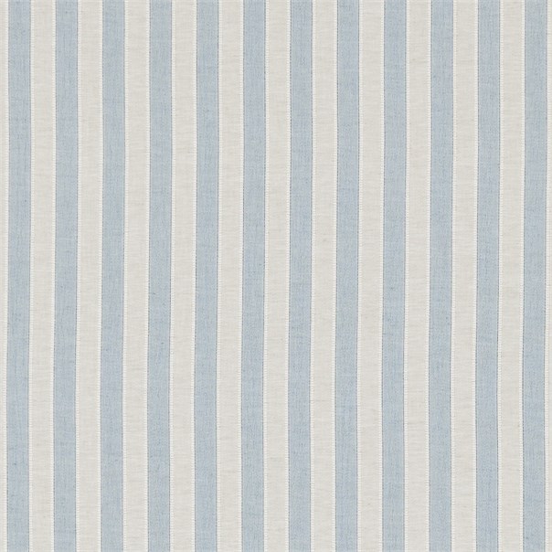 Sorilla Stripe Delft/Linen Fabric by Sanderson