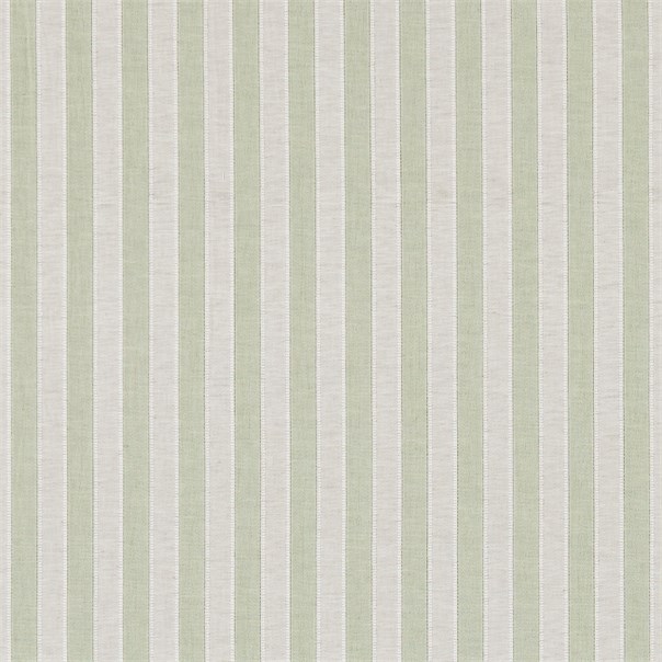 Sorilla Stripe Apple Linen Fabric by Sanderson