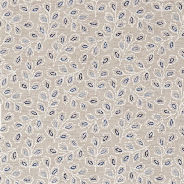 Tea Garden Indigo/Taupe Fabric by Sanderson