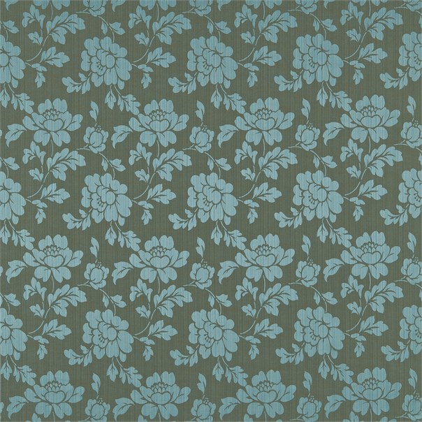 Albury Damask Teal Fabric by Sanderson