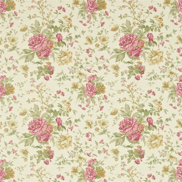 Blewberry Cream/Pink Fabric by Sanderson