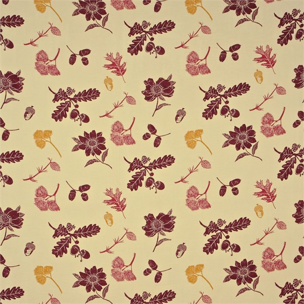 Sweet Chestnut Red Fabric by Sanderson