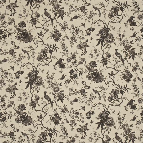Pillemont Toile Linen/Black Fabric by Sanderson
