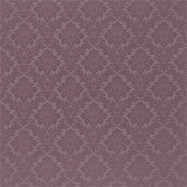 Lymington Damask Blackcurrant Fabric by Sanderson