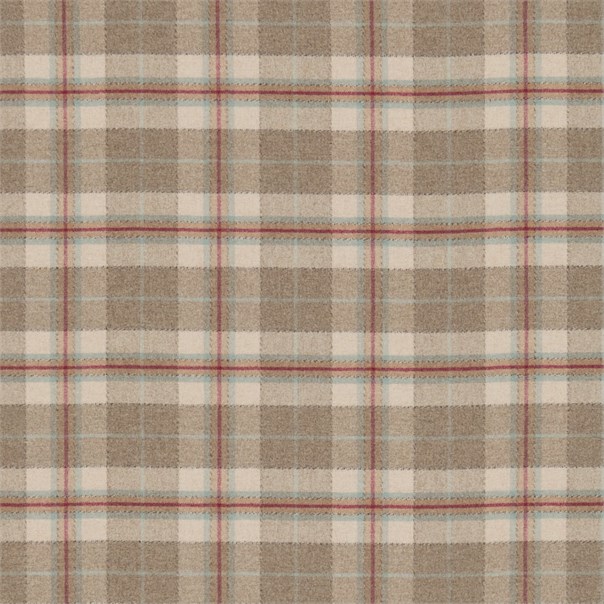 Milton Cherry/Biscuit Fabric by Sanderson