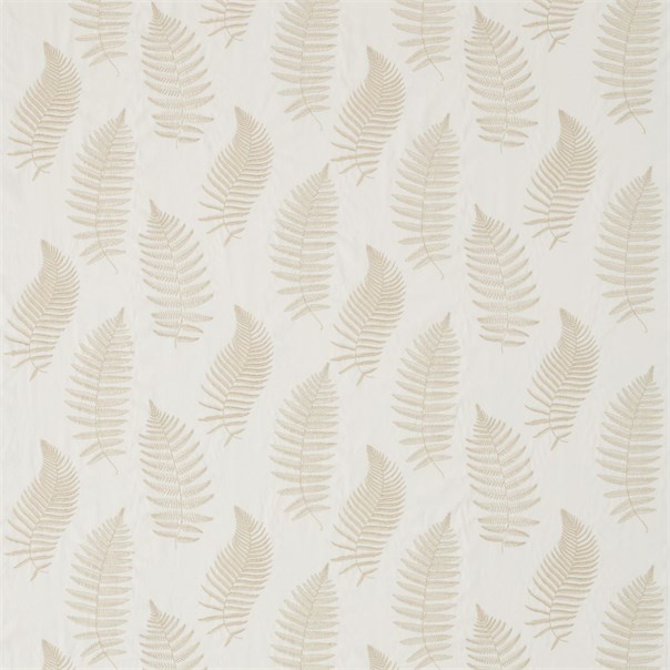 Fern Embroidery Ivory Fabric by Sanderson