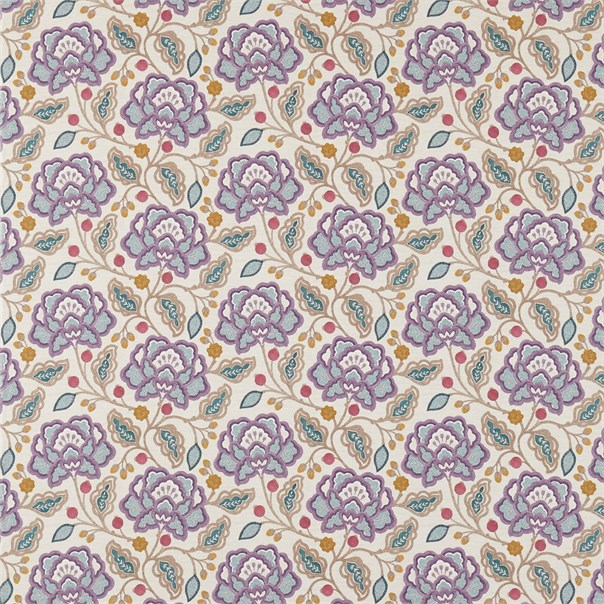 Magnolia Garden Amethyst/Cerise Fabric by Sanderson