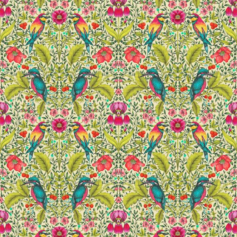 Rodbourn Hibiscus Fabric by Blendworth